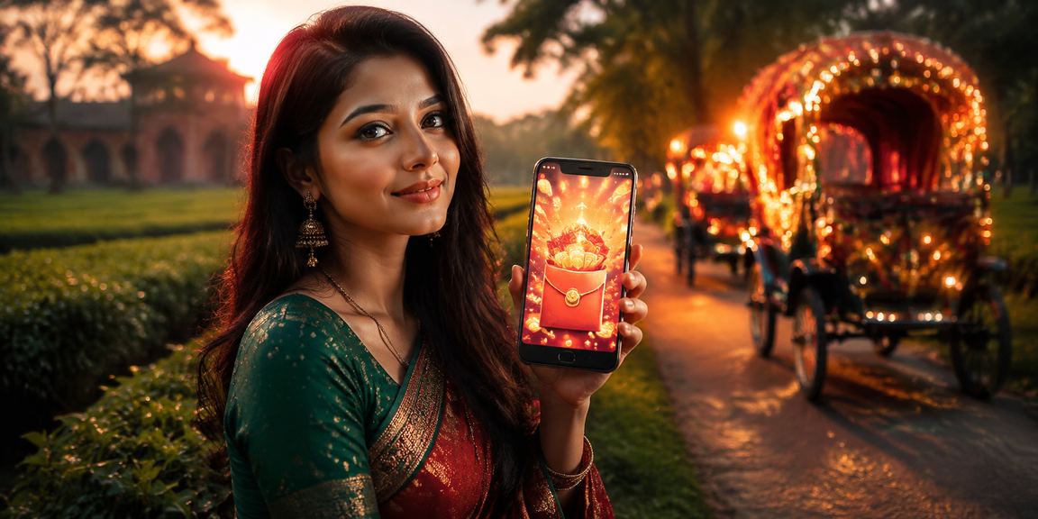 ঢাকায় চা বাগানে লাল খামে বোনাস পুরস্কারের উৎসবমুখর দৃশ্য