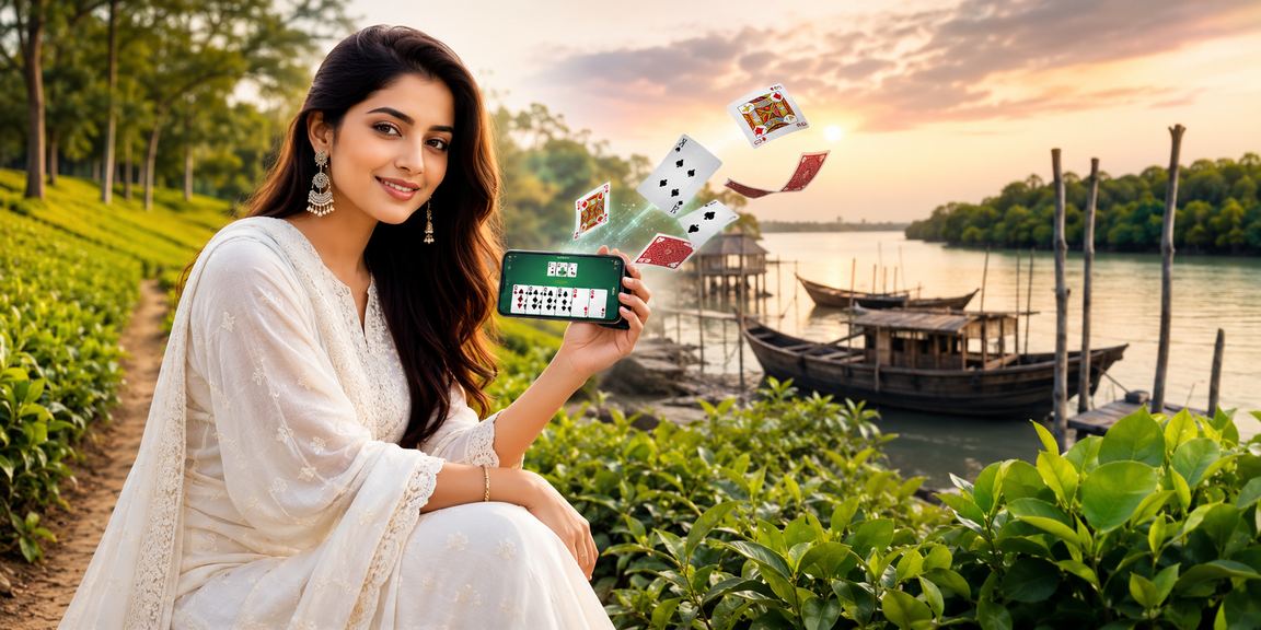 খুলনায় চা বাগানে রামি কার্ড গেমের আয়োজন